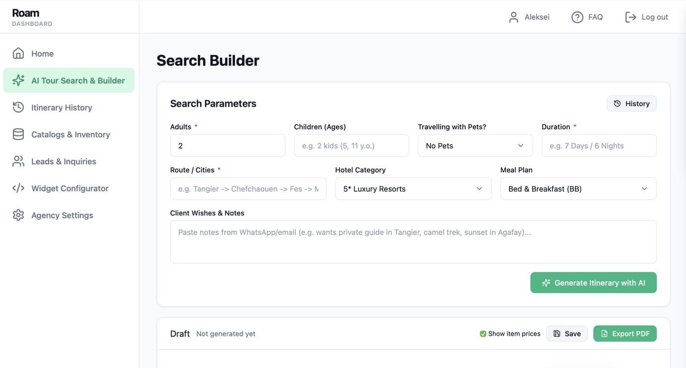 Roam Builder Preview