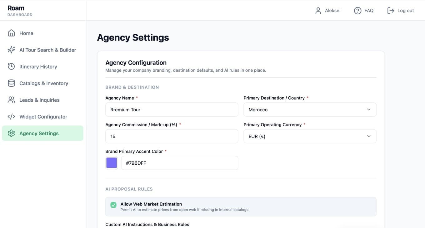 Roam Settings Preview
